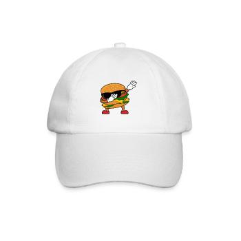 Dub burger - Baseball Cap - white/white - Front