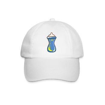 Biberon mignon - Casquette classique - blanc/blanc - Devant