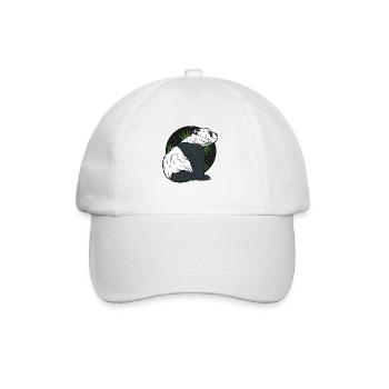 Pandabär - Baseballkappe - Weiß/Weiß - Vorne