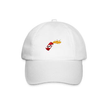 Dose Bier öffnen Geschenkidee für Bierkönige - Baseballkappe - Weiß/Weiß - Vorne