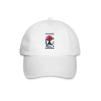 Reine guerrière d'échecs de temple - Casquette classique - blanc/blanc - Devant