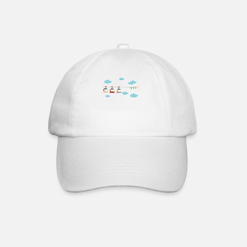 Télécabine ski télécabine - Casquette classique - blanc/blanc