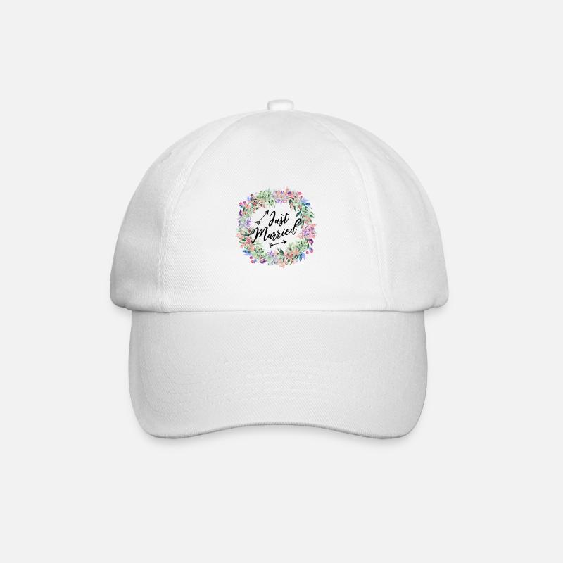 Just Married - vient de se marier! - Casquette classique - blanc/blanc