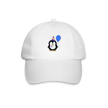 Anniversaire birthday pingouin - Casquette classique - blanc/blanc - Devant