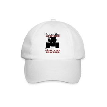 Farmer Shirt • Tractor Driver • Gift - Baseball Cap - white/white - Front