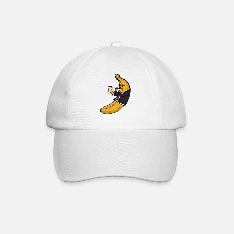 Manager banane, banane en costume - Casquette classique - blanc/blanc