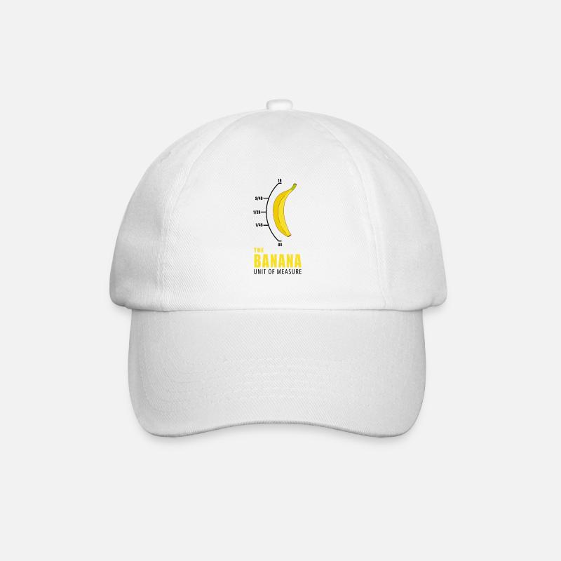 Banane Mesure jaune nerd drôle cadeau - Casquette classique - blanc/blanc