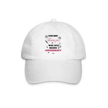 Tierärztin - Baseballkappe - Weiß/Weiß - Vorne