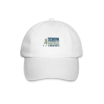 Le football est important - Casquette classique - blanc/blanc - Devant