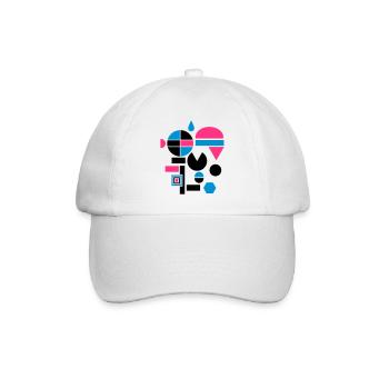 Différentes formes géométriques - Casquette classique - blanc/blanc - Devant