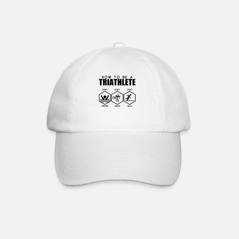 Triathlet - Baseballkappe - Weiß/Weiß
