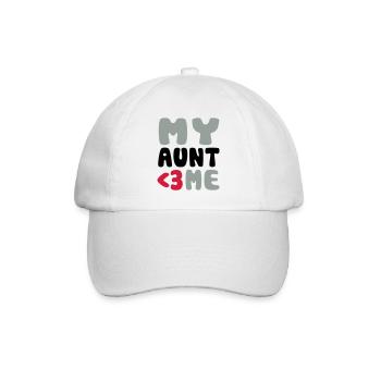 My aunt loves me - Ma tante m'aime - Casquette classique - blanc/blanc - Devant