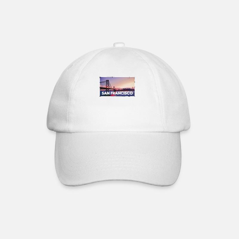 San Francisco Amerika USA - Baseballkappe - Weiß/Weiß