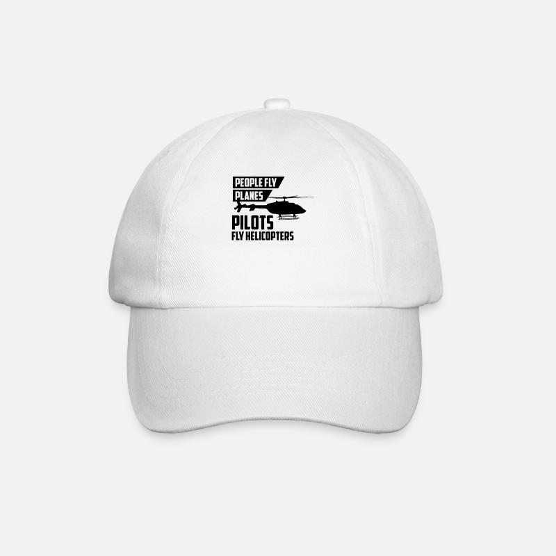 Pilote d'hélicoptère - Casquette classique - blanc/blanc