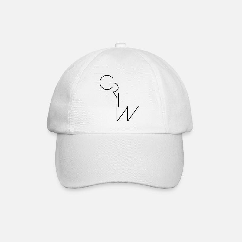 Crew - Baseballkappe - Weiß/Weiß