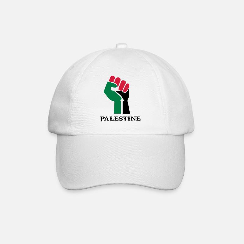 drawing palestinian symbol flag palestine - Baseball Cap - white/white