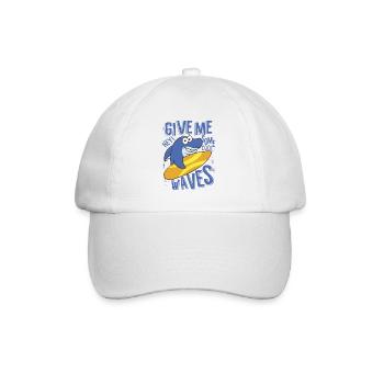 HEY GIVE ME SOME COOL WAVES - Baseballkappe - Weiß/Weiß - Vorne