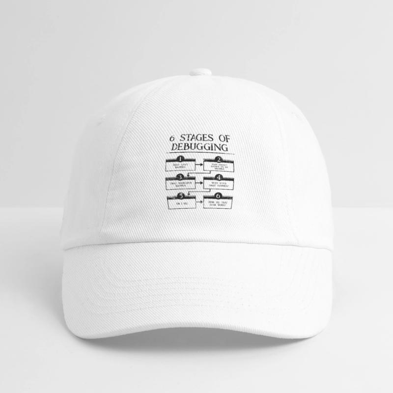 6 Stages Of Debugging Computer Programming Coding Baseball Cap