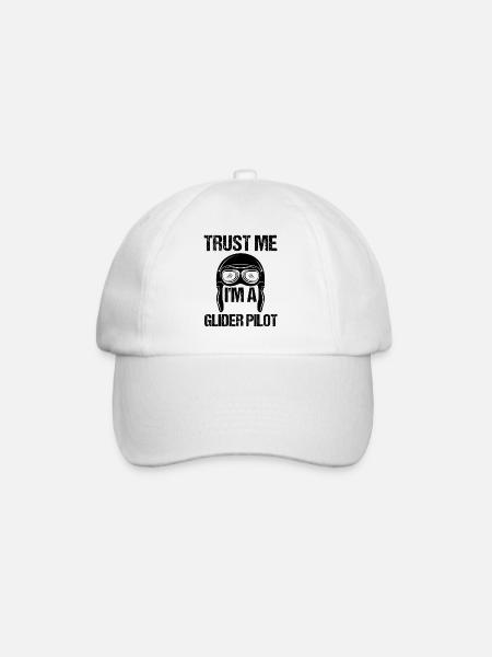 Glider glider glider gift - Baseball Cap - white/white