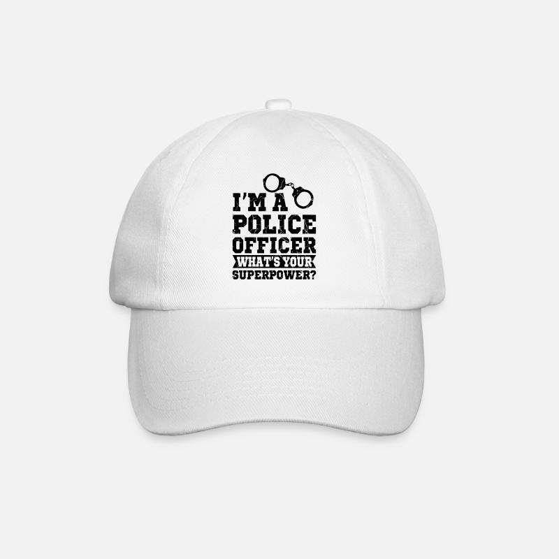 police - Casquette classique - blanc/blanc