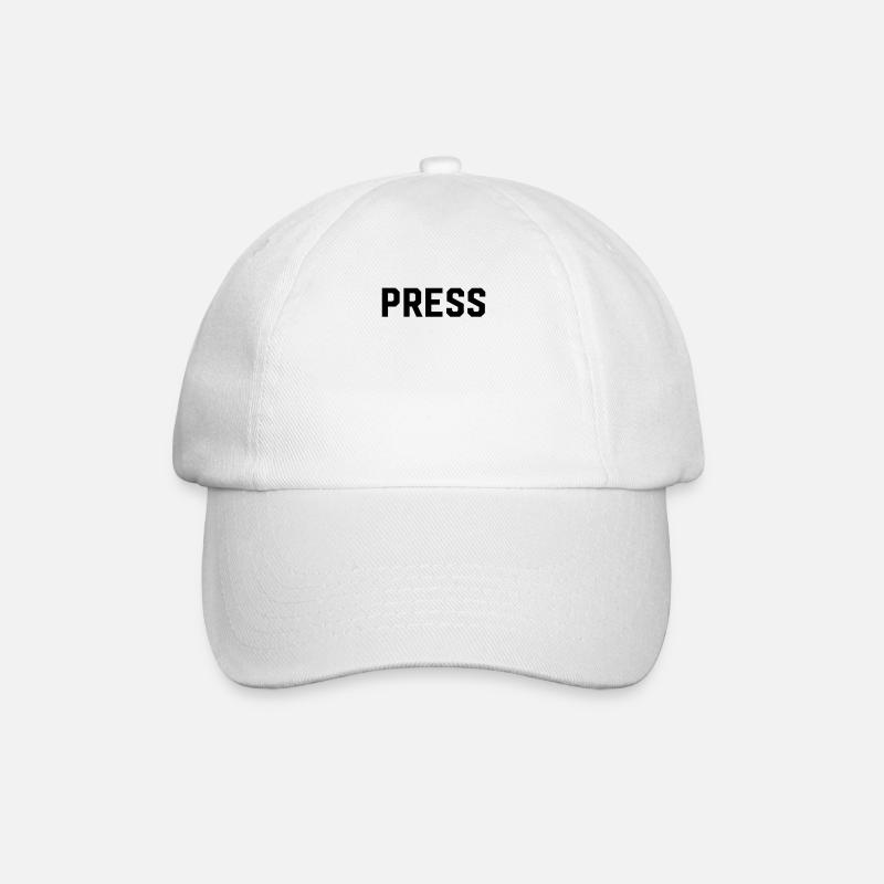 Journal de presse Journalisme Journal Reporter - Casquette classique - blanc/blanc