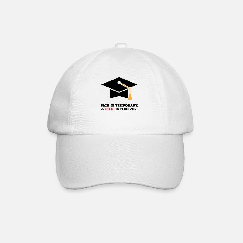 phd - Baseballkappe - Weiß/Weiß