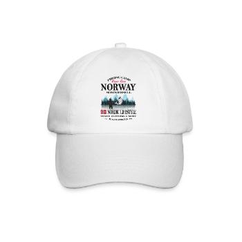 Norvège, Norvège, Norvège, pêche, vacances, cadeau, cool - Casquette classique - blanc/blanc - Devant