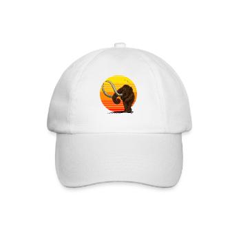 Beau mammouth au soleil idée cadeau de glace - Casquette classique - blanc/blanc - Devant