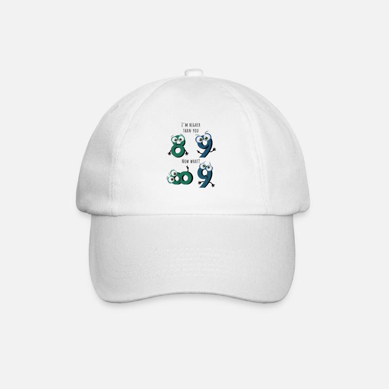 Math mathician prof mathematician énonciation drôle - Casquette classique - blanc/blanc