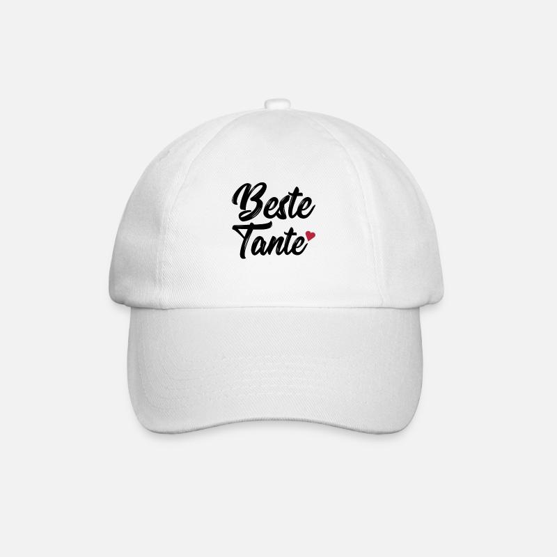 Beste Tante - Baseballkappe - Weiß/Weiß