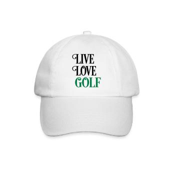 golf - Casquette classique - blanc/blanc - Devant