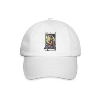 Tarot Map The Hermit Hermit With Occult - Baseball Cap - white/white - Front