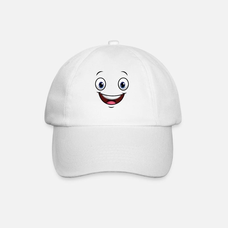 Visage Mimic Drôle Drôle Drôle - Casquette classique - blanc/blanc