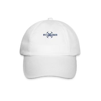 Drohne - Baseballkappe - Weiß/Weiß - Vorne