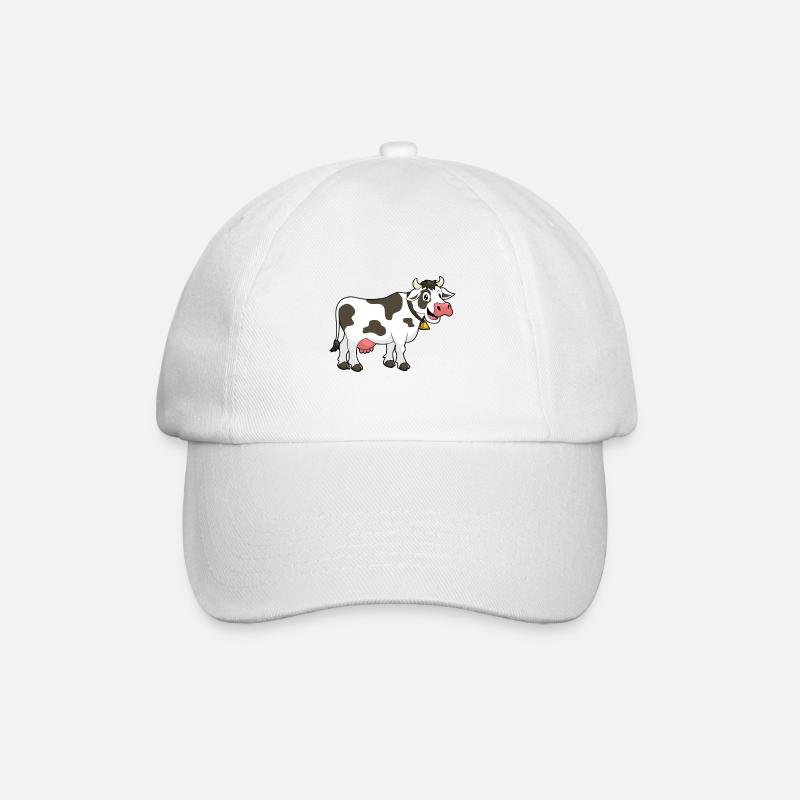 Vache Vaches Farmer Farm Farmer Farmer Gift - Casquette classique - blanc/blanc