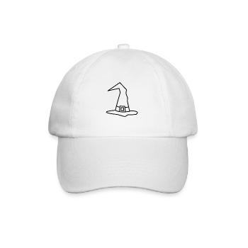 Halloween Witch Hat Witches Hat - Baseball Cap - white/white - Front