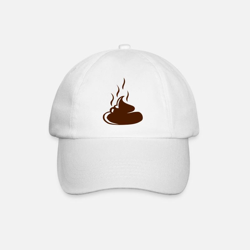 caca merde crotte 15032 - Casquette classique - blanc/blanc