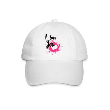 I Love You - Casquette classique - blanc/blanc - Devant