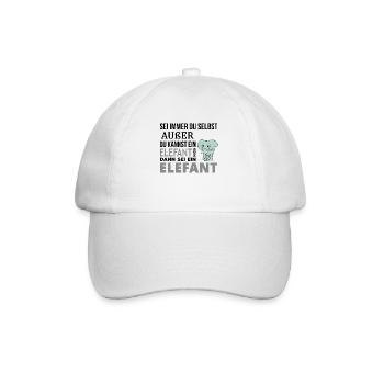 Éléphants Cadeaux - Casquette classique - blanc/blanc - Devant