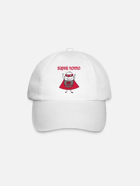 Super nonno - Casquette classique - blanc/blanc