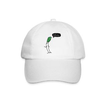 Poireau végétarien - Casquette classique - blanc/blanc - Devant