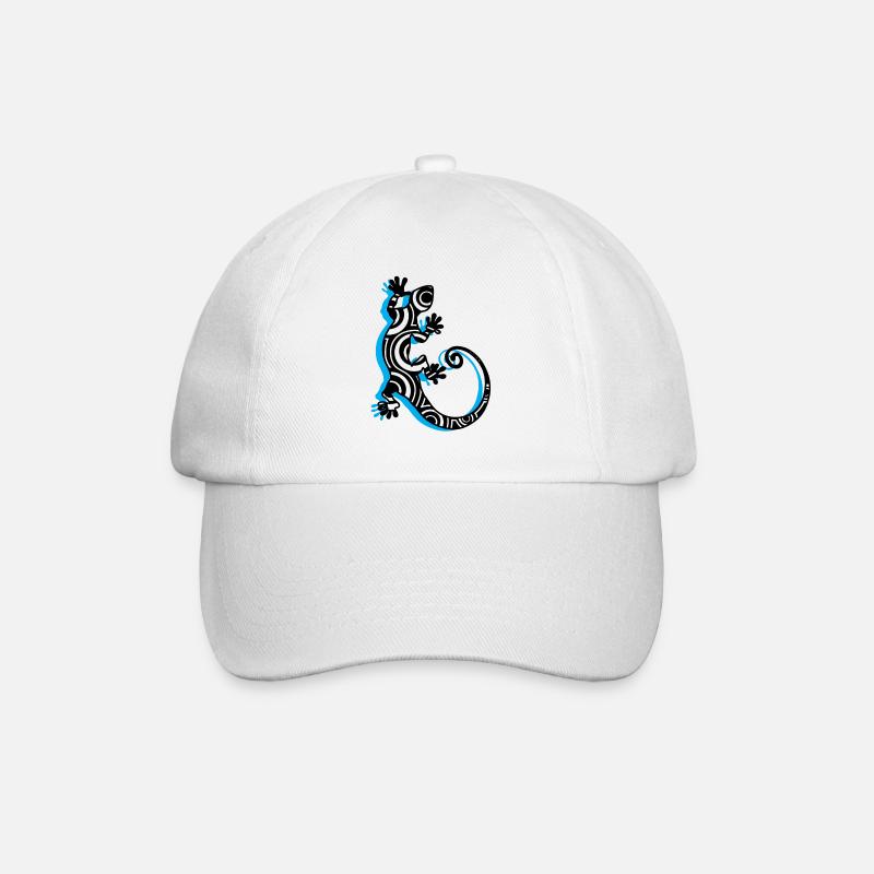 Lézard Gecko Tattoo Logo mer du Sud - Casquette classique - blanc/blanc