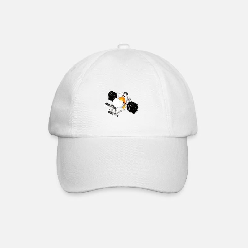 oeuf drôle de forme physique / oeuf drôle - Casquette classique - blanc/blanc