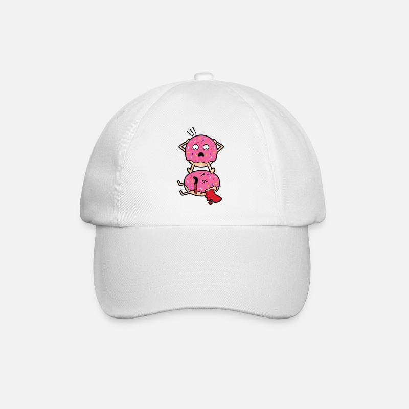 Toter Donut - Baseballkappe - Weiß/Weiß
