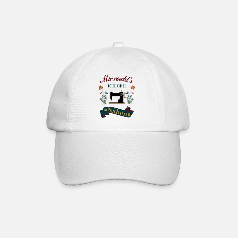 Näherin Nähen mir reicht`s - Baseballkappe - Weiß/Weiß