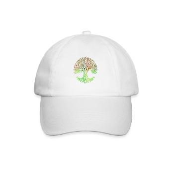 Tree is Life - Baseballkappe - Weiß/Weiß - Vorne