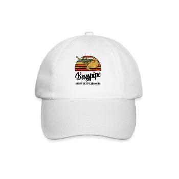 Dudelsack - Baseballkappe - Weiß/Weiß - Vorne