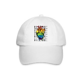 LGBT - Baseballkappe - Weiß/Weiß - Vorne