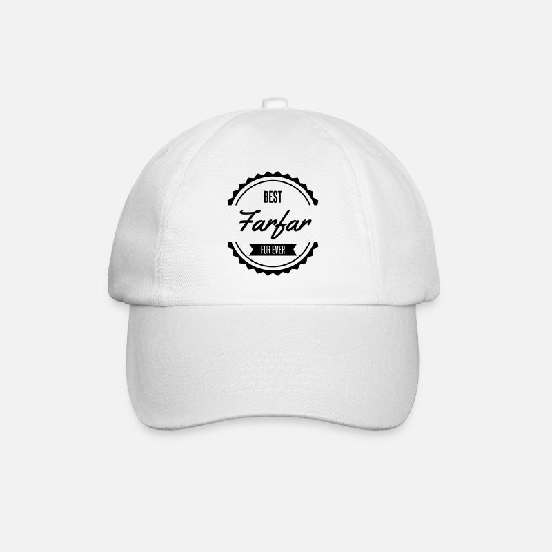 best farfar - Baseball Cap - white/white