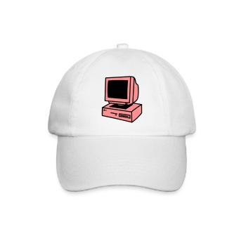 Computer - Baseball Cap - white/white - Front
